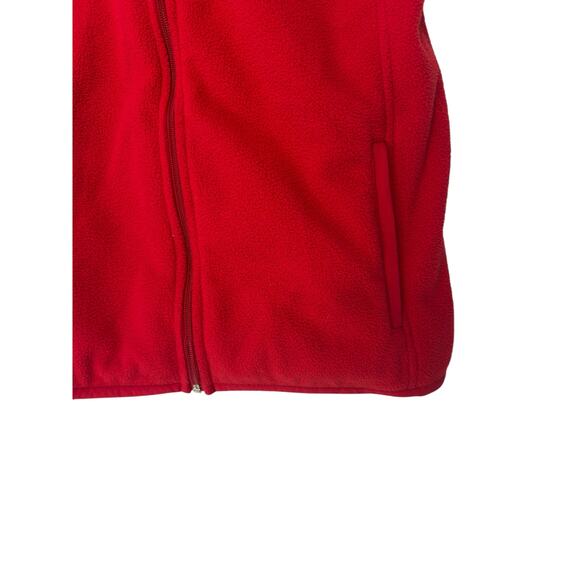 Ralph Lauren Polo Golf Fleece Vest Men's Red Sleeveless Outdoor Full Zip Medium - Picture 5 of 10